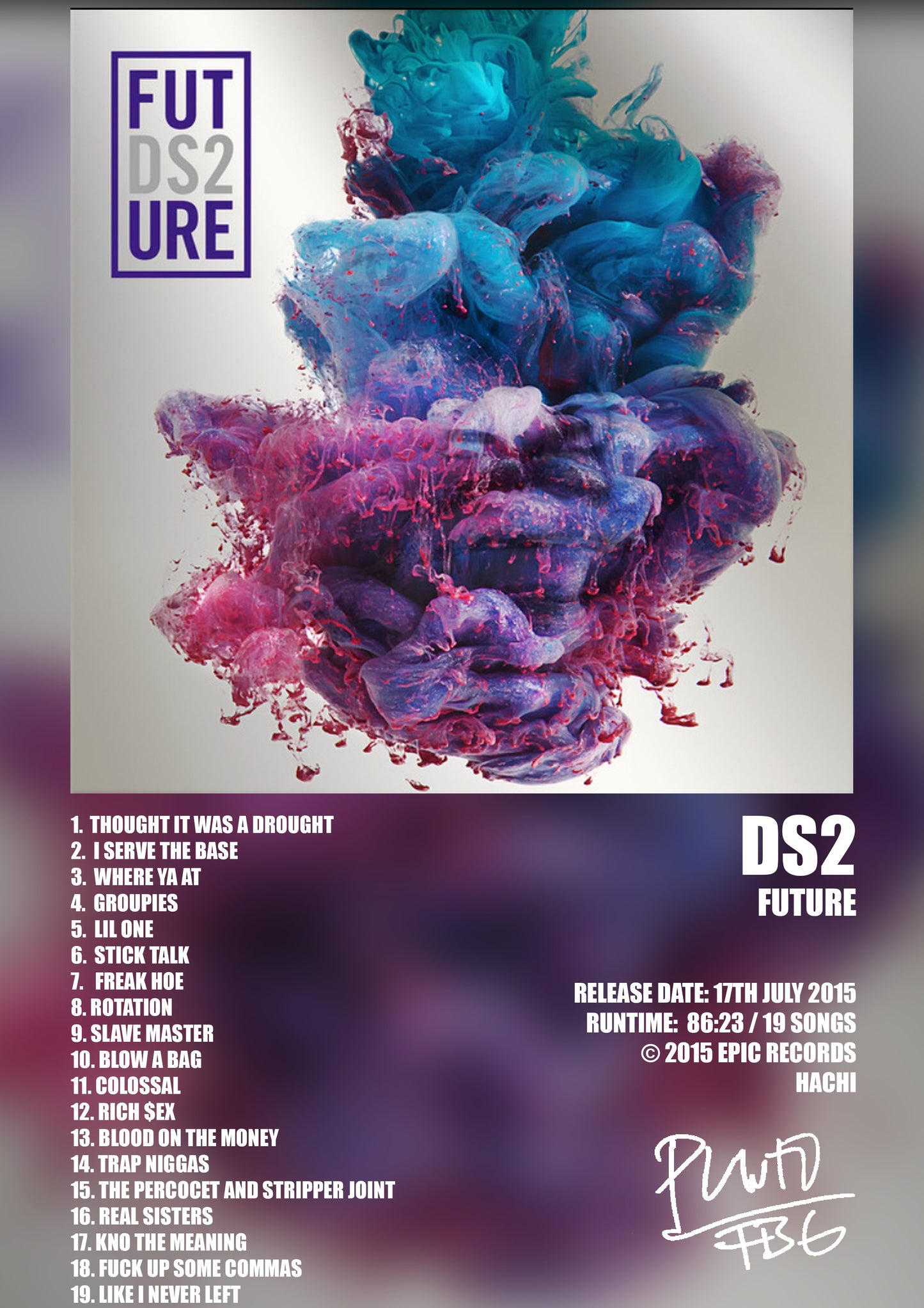 ALBUM - FUTURE - DS2 - A4 (FRAMED)